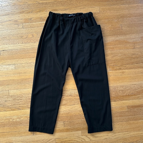 Sofie D'Hoore black wool crepe punch pant trouser 38 S M - Picture 7 of 11